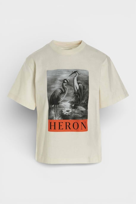Heron Preston Logo T-Shirt White/Black - Image 1
