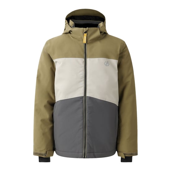 Dare 2B Childrens/Kids Send It! Ski Jacket (Martini Olive/Abbeystone) - Image 1