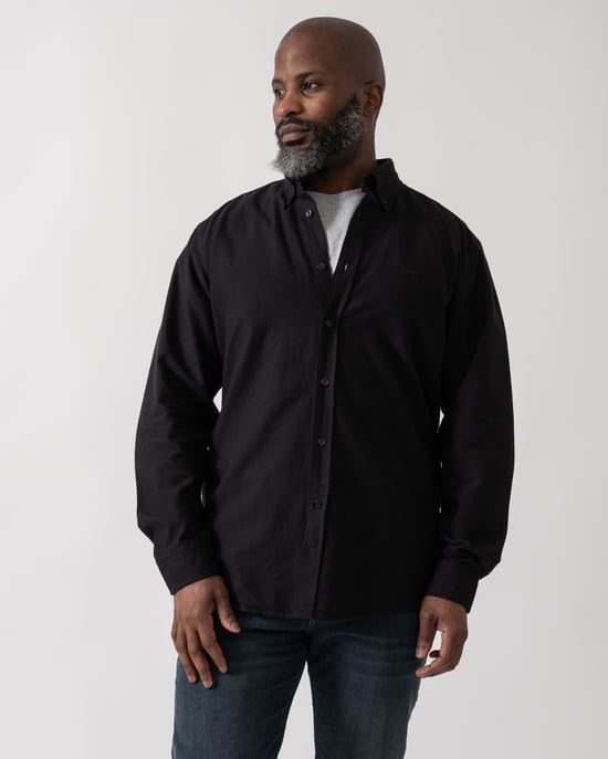 Rickert Lange Mouwen Shirt in Zwart - Image 2