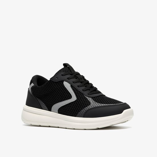 Ezrinn Tie Black Combi Trainers - Image 4