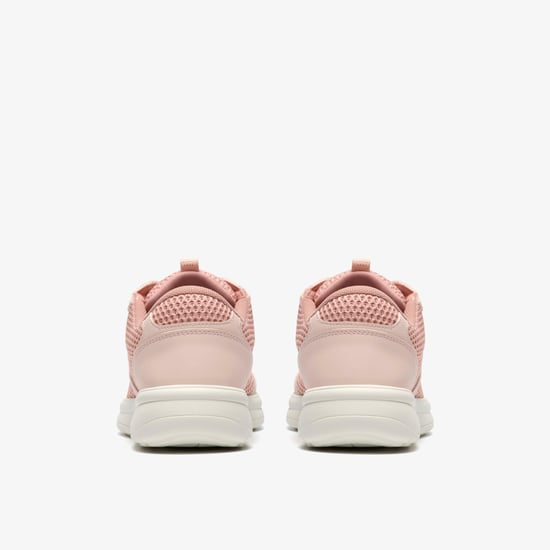 Ezrinn Tie Dusty Pink Trainers - Image 5