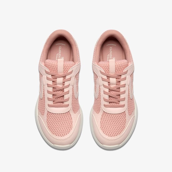 Ezrinn Tie Dusty Pink Trainers - Image 6