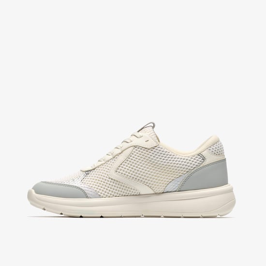 Ezrinn Tie White/Grey Trainers - Image 2