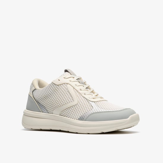 Ezrinn Tie White/Grey Trainers - Image 4