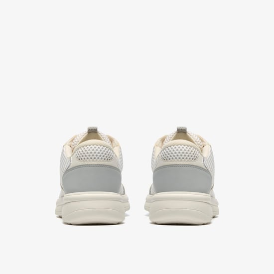 Ezrinn Tie White/Grey Trainers - Image 5