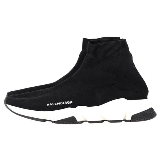 Balenciaga Speed Sneakers in Black Polyester - Image 4