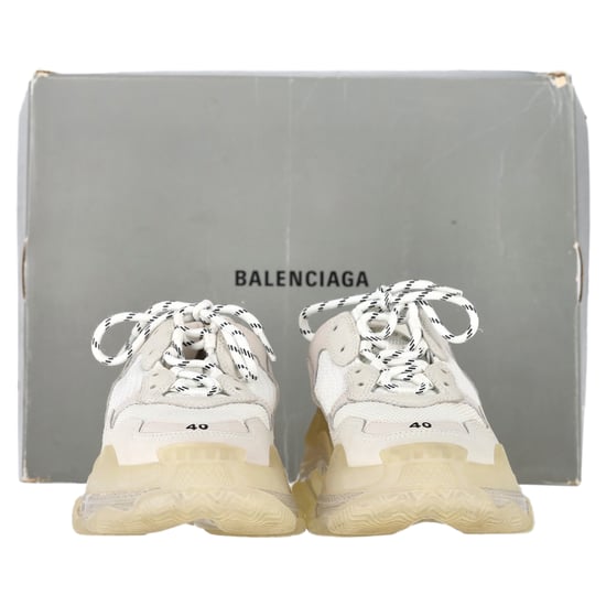 Balenciaga Triple S Klarsula Sneakers i Vit Polyester - Image 2