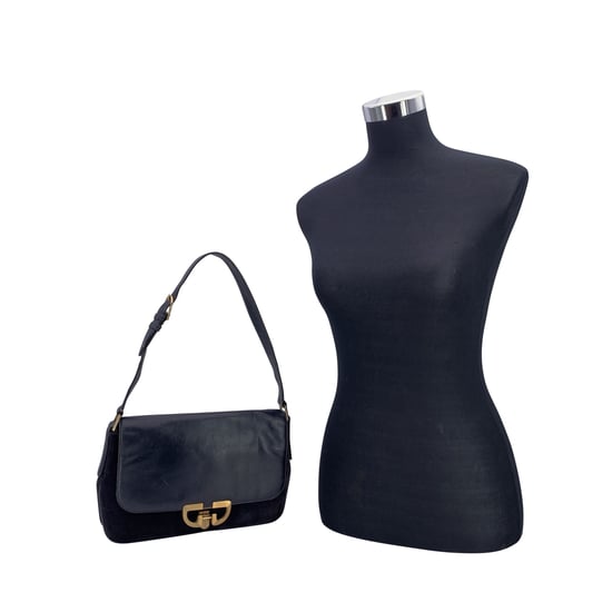 Gucci Vintage Suède Schoudertas - Image 2