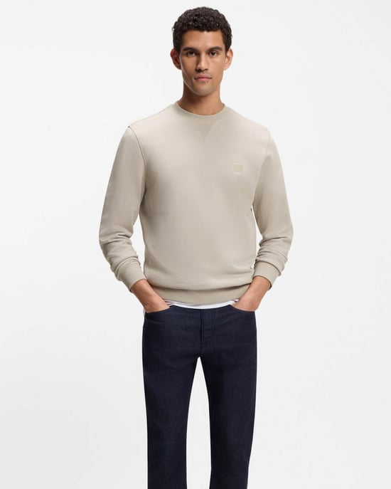 Westart Crewneck Sweatshirt in Lichtgrijs - Image 4