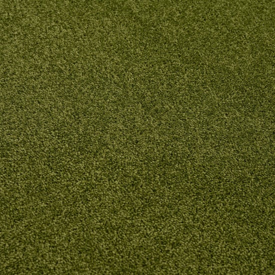 Muratap Uni rond groen vloerkleed – modern laagpolig effen tapijt- 300 cm rond - Image 2
