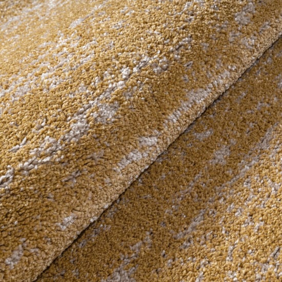 Muratap Relax oslo laagpolig effen vloerkleed modern tapijt geel goud- 200x290 cm - Image 5