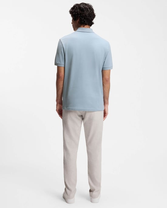 Passerzip Polo Shirt in Light Blue - Image 2