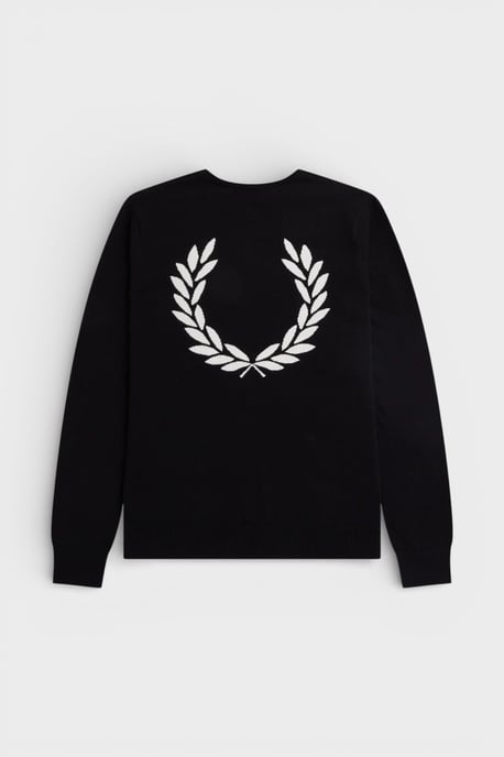 Fred Perry Laurel Wreath Graphic Trui - Zwart - Image 1