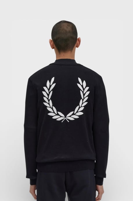 Fred Perry Laurel Wreath Graphic Trui - Zwart - Image 3