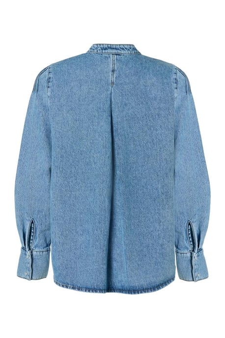 Nina Denim Blouse Denim Blauw - Image 5