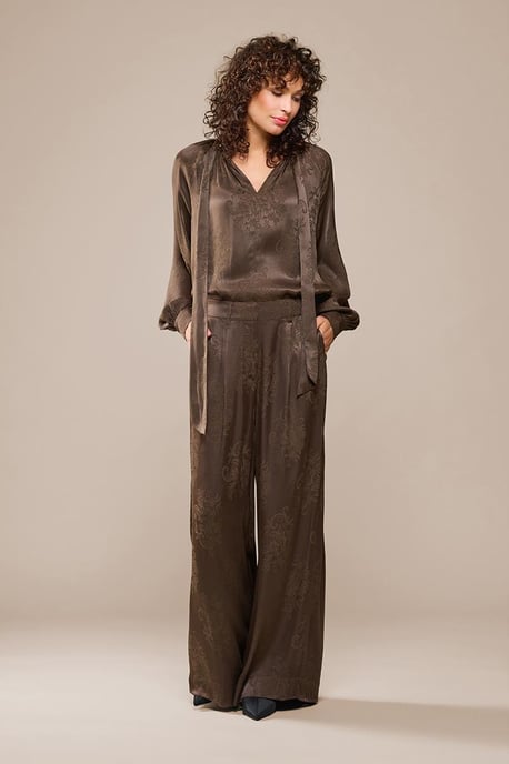Bension Blouse Donkerbruin - Image 2