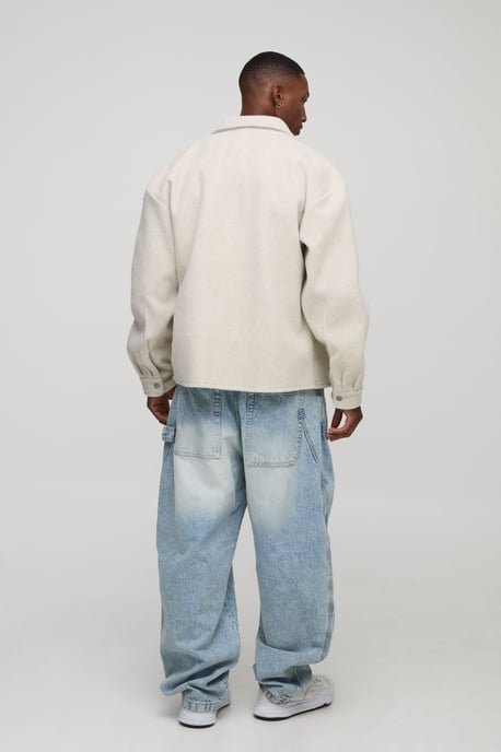 Oversized Melton Overshirt - Image 2