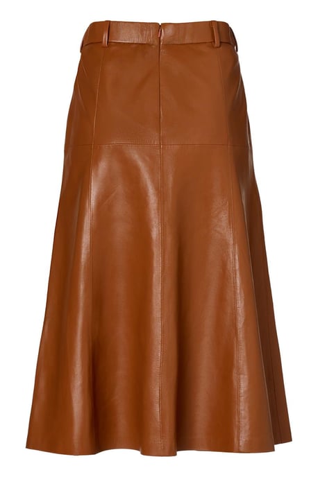 Delilah Leren Rok Cognac - Image 4