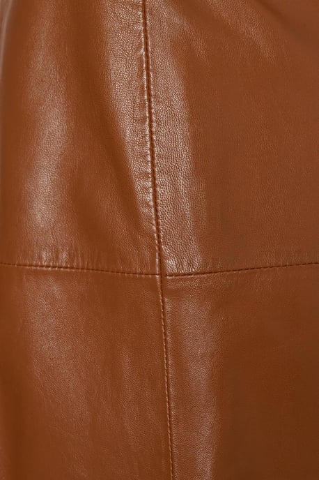 Delilah Leren Rok Cognac - Image 5