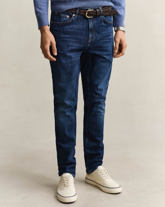 971 Slim Fit Jeans in Dark Blue - Image 1