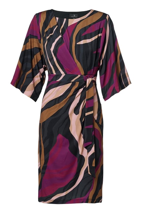 Milan Print Jurk Dark Berry - Image 2