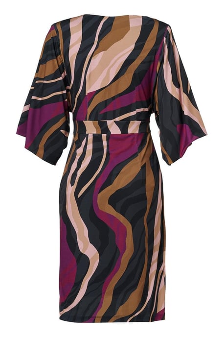 Milan Print Jurk Dark Berry - Image 4