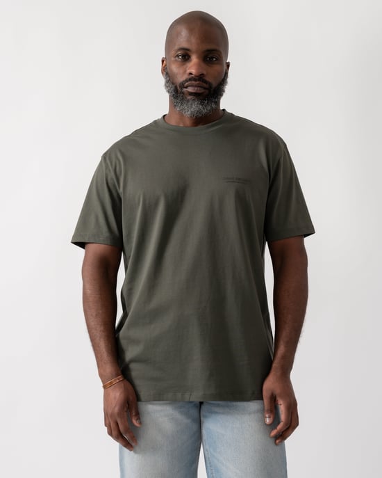 Chimera with Small Milano/New York Logo T-Shirt in Dark Green - Image 1