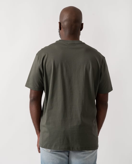 Chimera with Small Milano/New York Logo T-Shirt in Dark Green - Image 2