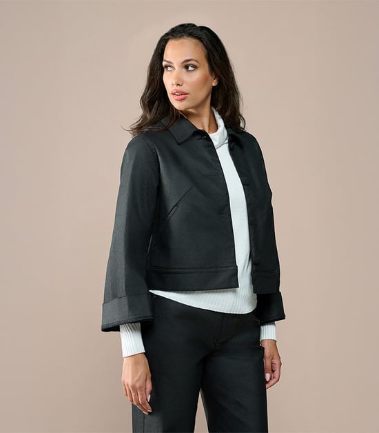 Jaily Coated Jacket Zwart - Image 6