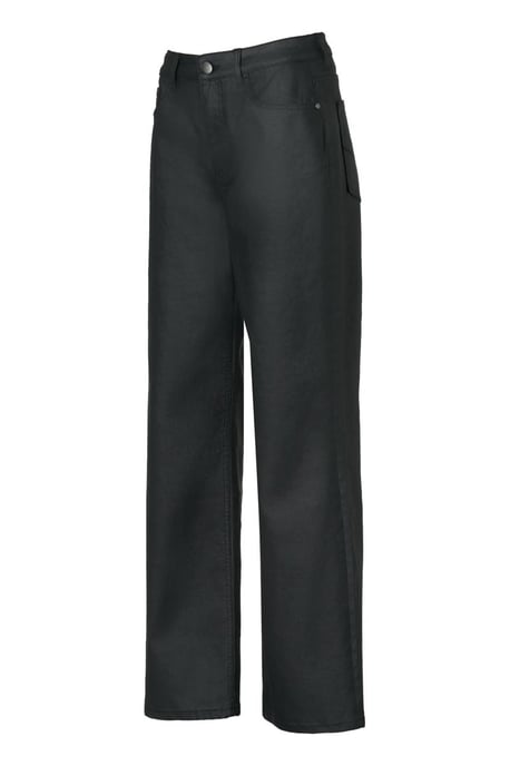Lienna Coated Broek Zwart - Image 3