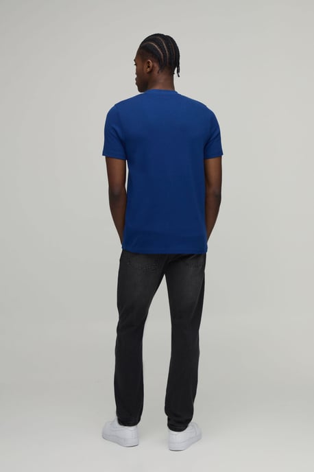 Slim Fit Waffle T-Shirt - Image 2