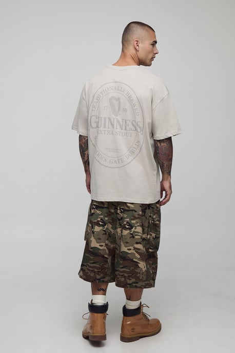 Stone Oversized Guinness License Printed T-Shirt - Image 2