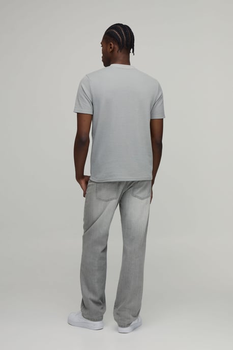 Slim Fit Waffle T-Shirt - Image 2