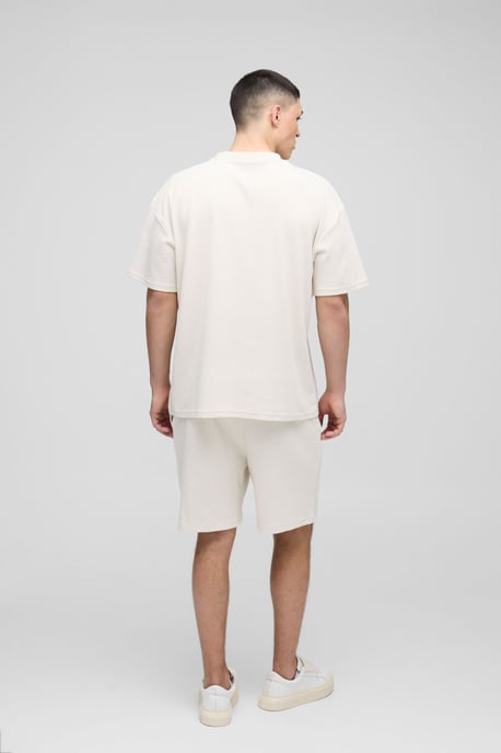Relaxed Man Embroidered Waffle Shorts - Image 2