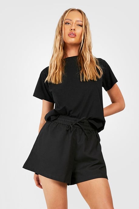 Tall Linen Look Flippy Shorts - Image 3
