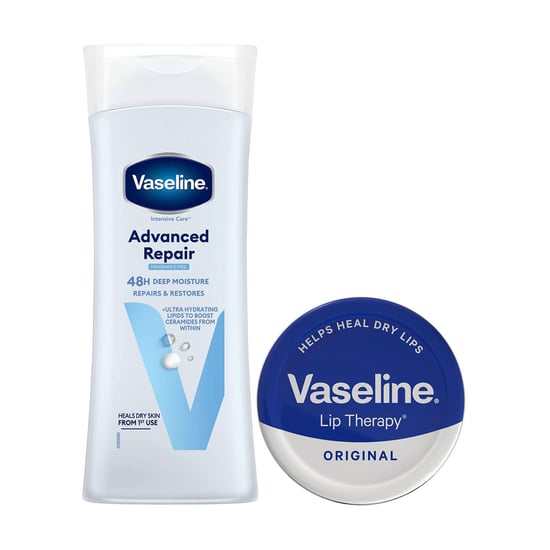 Vaseline Repair & Protect Duo Advanced Repair BodyLotion 400ml & Lip Therapy 20g - Image 1