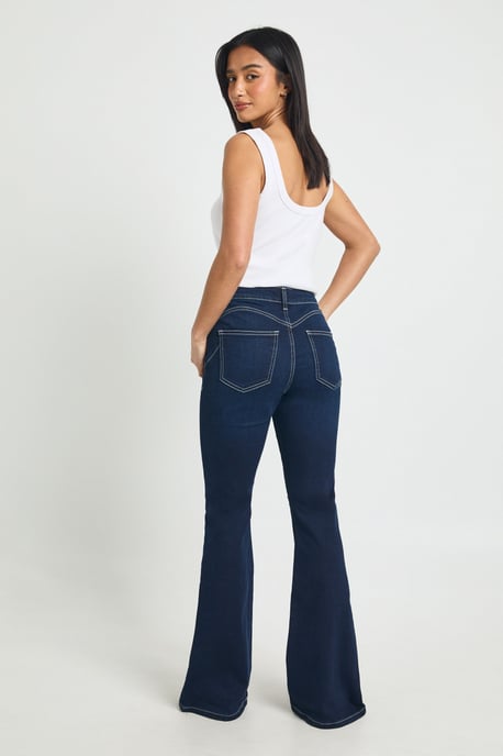 Petite High Waist Booty Lifting Flared Jean - Image 2