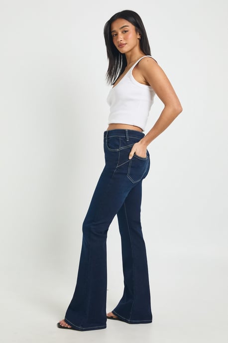 Petite High Waist Booty Lifting Flared Jean - Image 3