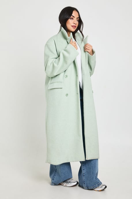Maxi Wool Look Coat - Image 1