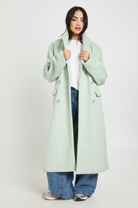 Maxi Wool Look Coat - Image 3