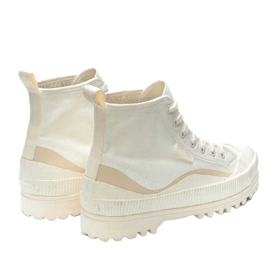 Superga Dames/Dames 2469 Alpina Wave Grosgrain Enkellaarsjes (Wit Avorio/Beige) - Image 2