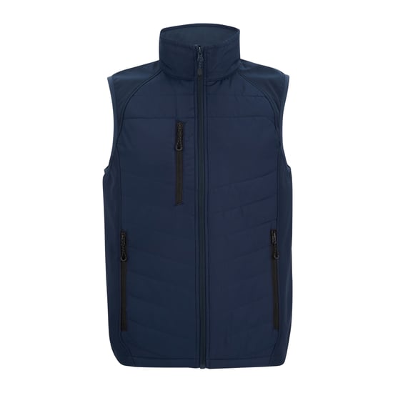 Regatta Mens Full Zip Gilet (Navy/Ash) - Image 1