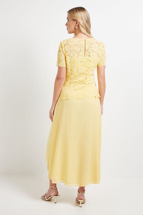 Petite Lace Overlay Midi Dress - Image 3