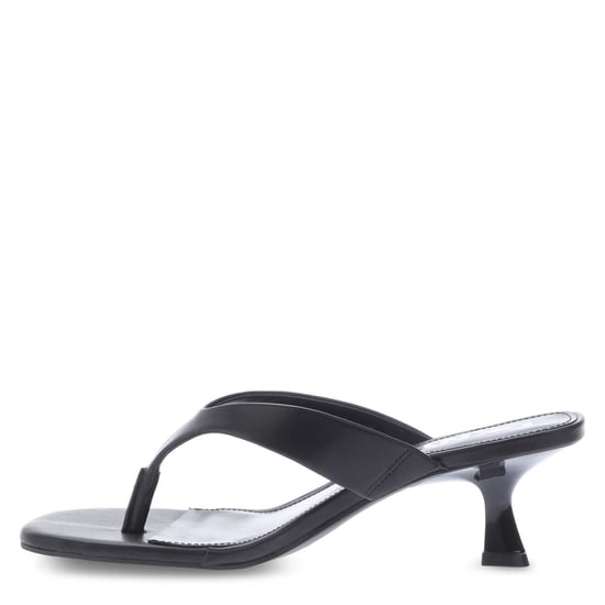 Women's DKNY Mackey Heeled Thong Sandals in Black - Image 2