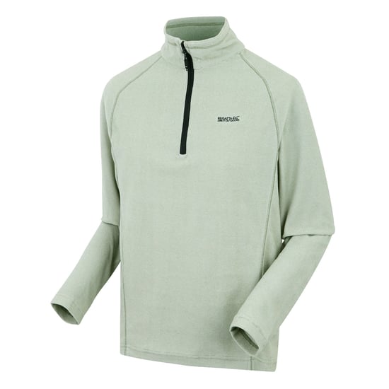 Regatta Great Outdoors - Heren Montes Fleece Sweater met Trechter Nek (Olijfgroen/steenwit) - Image 3