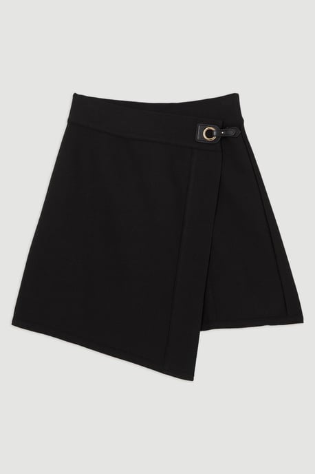 Tall Figure Form Bandage Asymmetric Mini Skirt - Image 4