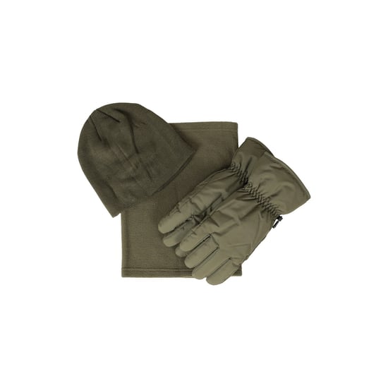 Mountain Warehouse Mens Hat Gloves And Scarf Set (Green) - Image 1