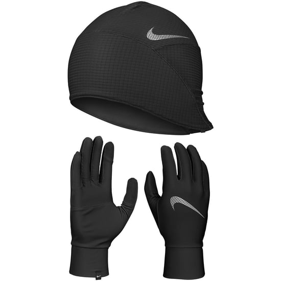 Nike Heren Essentiële Hardloopmuts en Handschoenen Set (Zwart) - Image 1