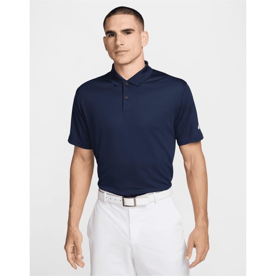 Nike Mens Victory Dri-FIT Polo Shirt (Obsidian Black/White) - Image 2