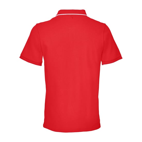 SOLS Unisex Volwassen Palermo Poloshirt (Felrood/Wit) - Image 2